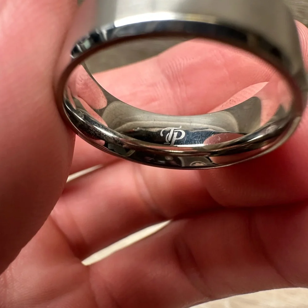 Tungsten‎ Steel Men’s Ring Size 10